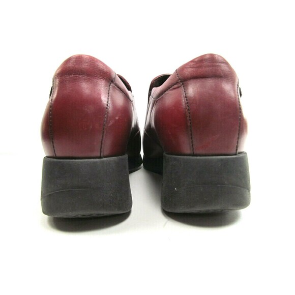 Mephisto Air-Techno Womens Red Leather Comfort Loafers Wedge Heel Size US 8 - Picture 4 of 12